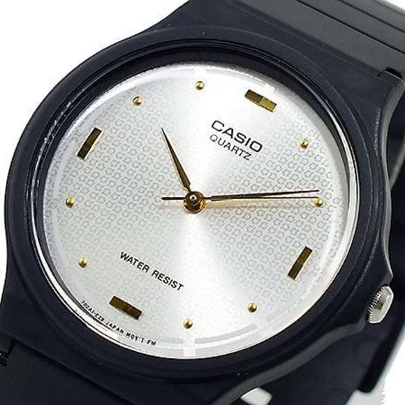 Casio Silver Gold Marker Classic Watch Resin Band - Picture 2 of 3